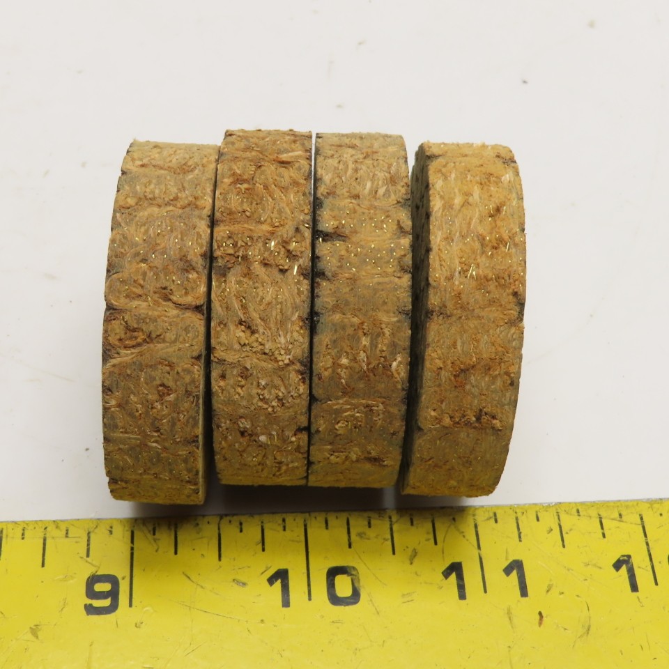 2″ x 1/2″ Industrial Brass Woven Friction Brake Discs Pucks Set of 4