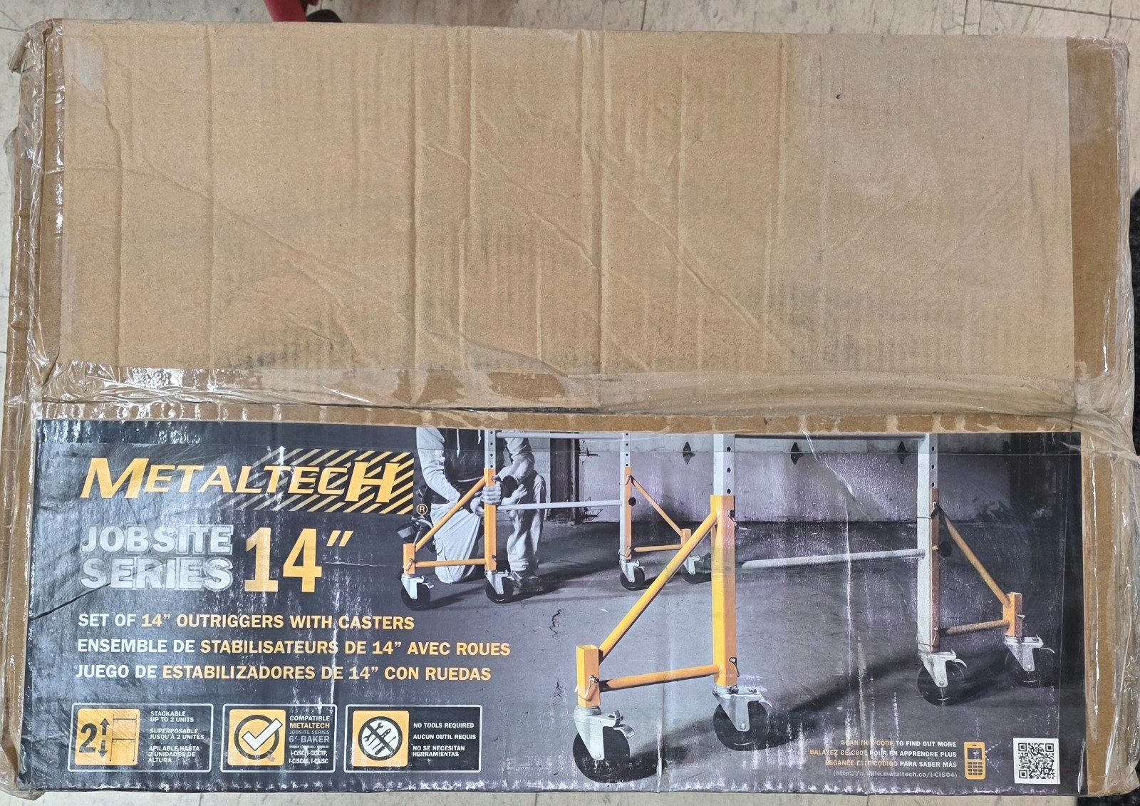 Metal Tech I-CISO4 Set of 14″ Outriggers w/ Casters