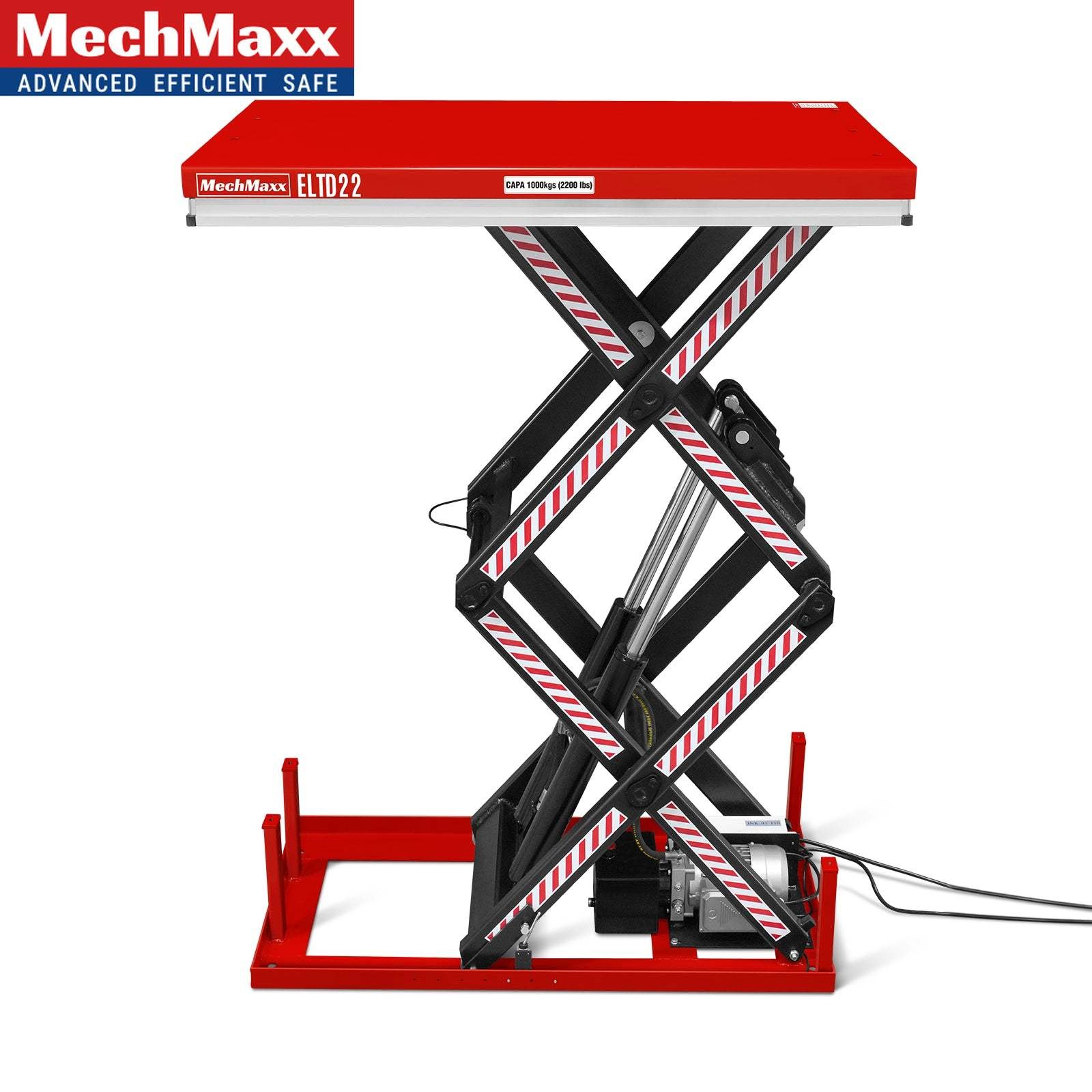 2200 lbs Capacity Electric Hydraulic Lift Table 51.2”x32.3” Platform, ELTD22