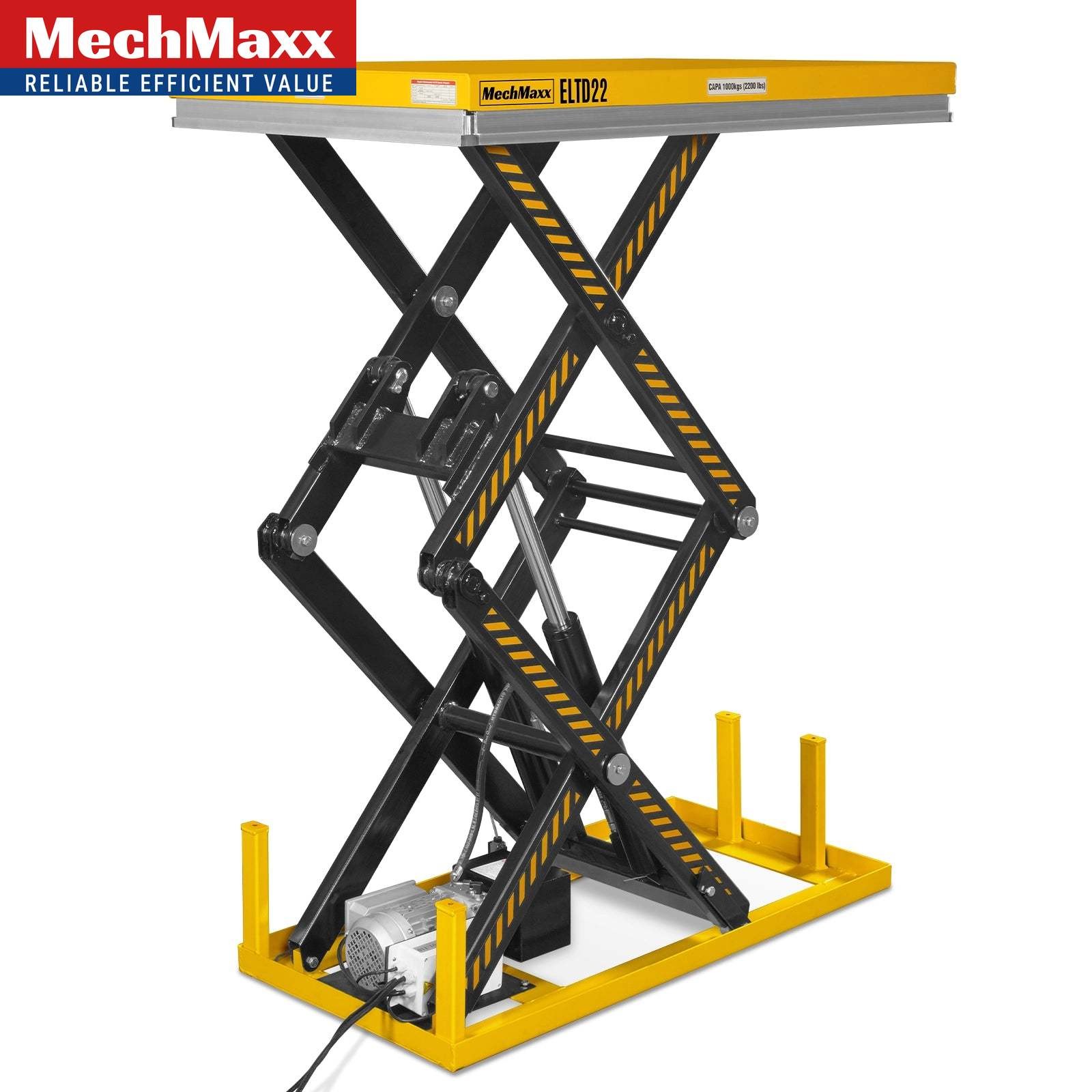 2200 lbs Capacity Electric Hydraulic Lift Table 51.2”x32.3” Platform, ELTD22