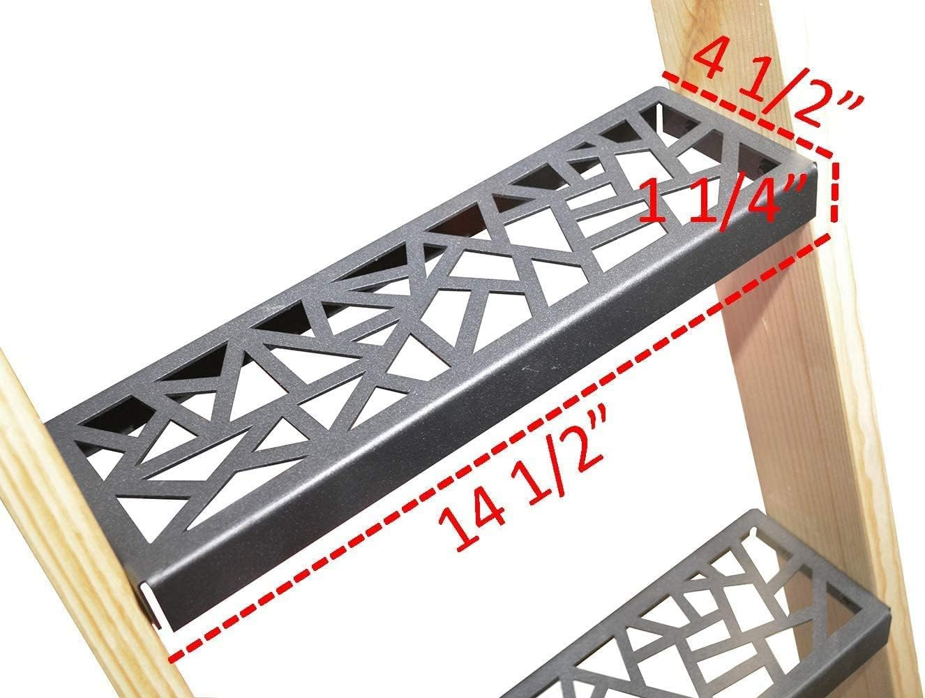 4FT Rolling Ladder Hardware with 8FT Wooden Ladder for Easy Access