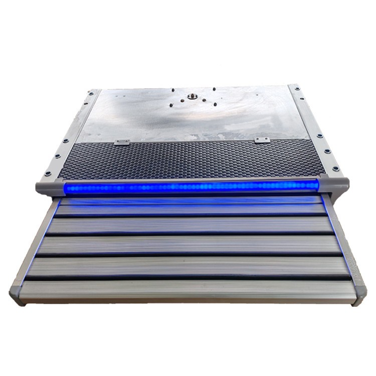 Aluminum Alloy RV Sliding Step Carbon Steel Motorhome Steps with 12V LED Light E