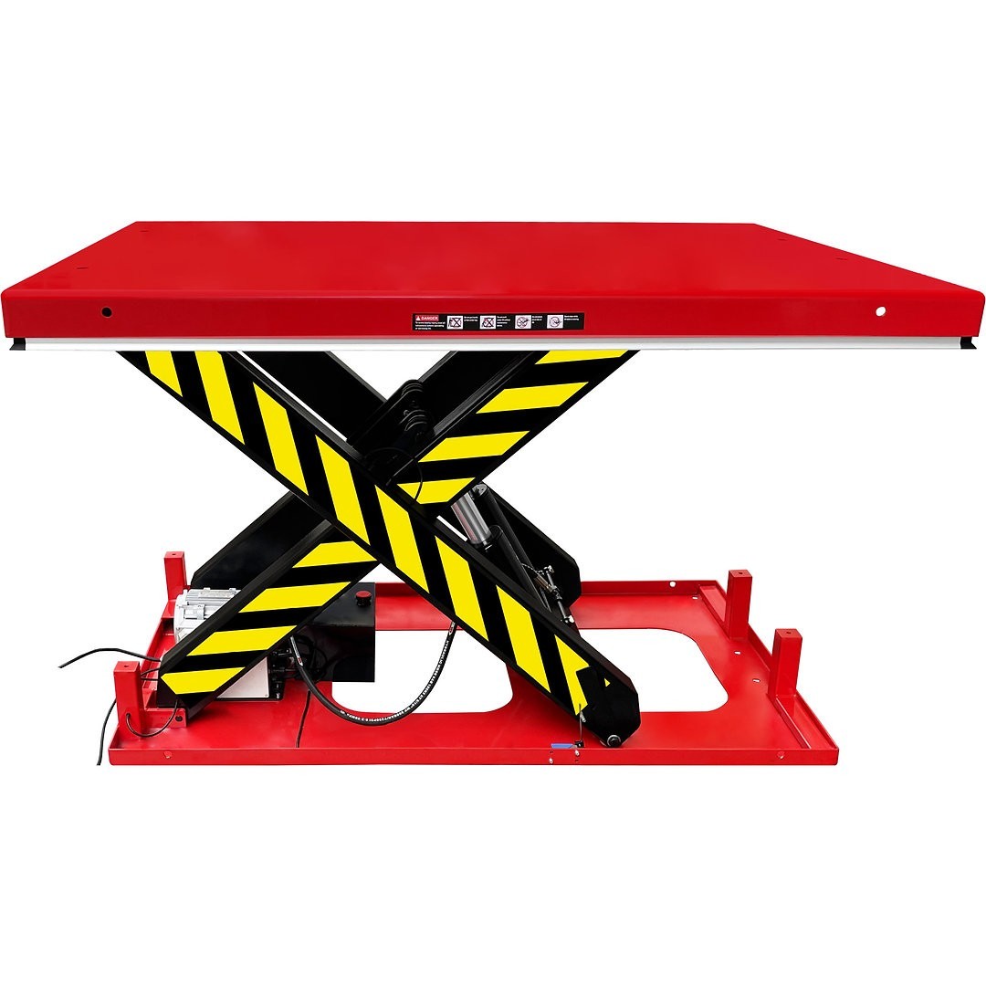 Electric Hydraulic Scissor Lift Table With Foot Pedal, 8,800 lb., 67″ x 47-1/4″
