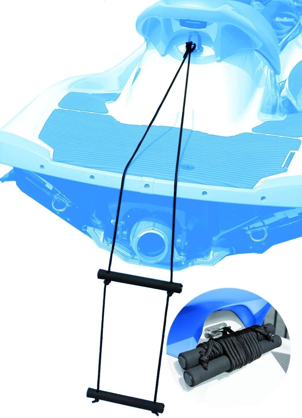 Compact EZ Riser Boarding Ladder – Universal Fit for Safe Watercraft Re-boarding