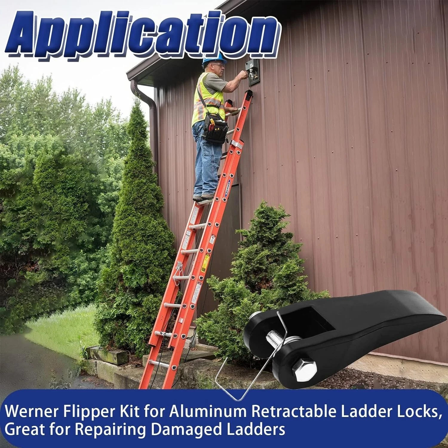 Flipper Replacement Kit 29-1 Compatible with Werner Aluminum and Fiberglass Exte