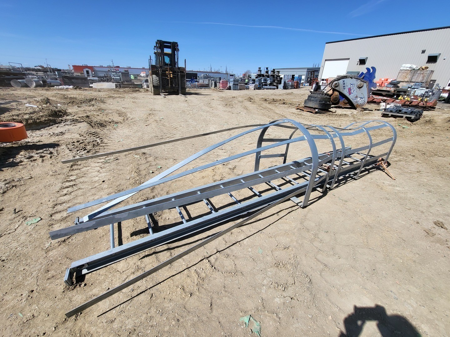 13.5ft. Steel Caged Ladder