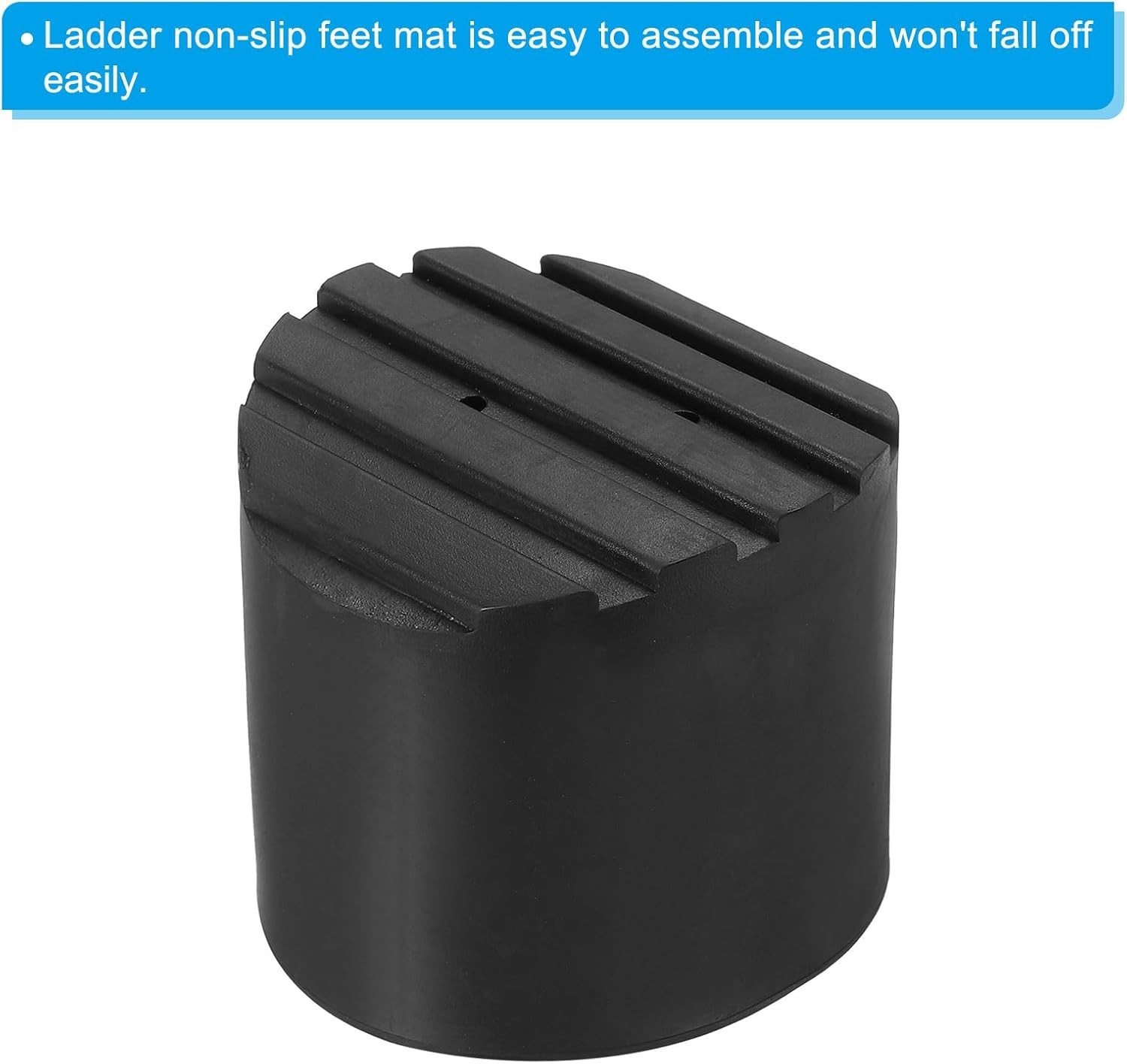 Ladder Non Slip Feet 3″/76mm, 2Pcs Rubber Round Foot Protective Mat Cushion R…
