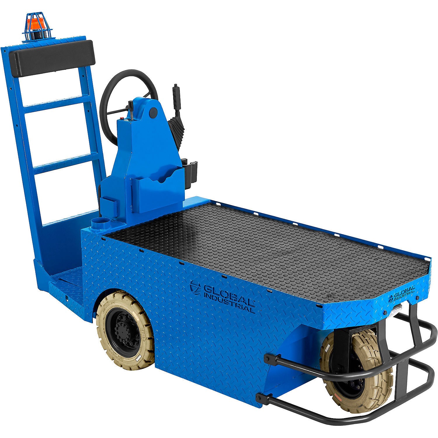 Global Industrial Stock Chaser with 4-Step Ladder 24V