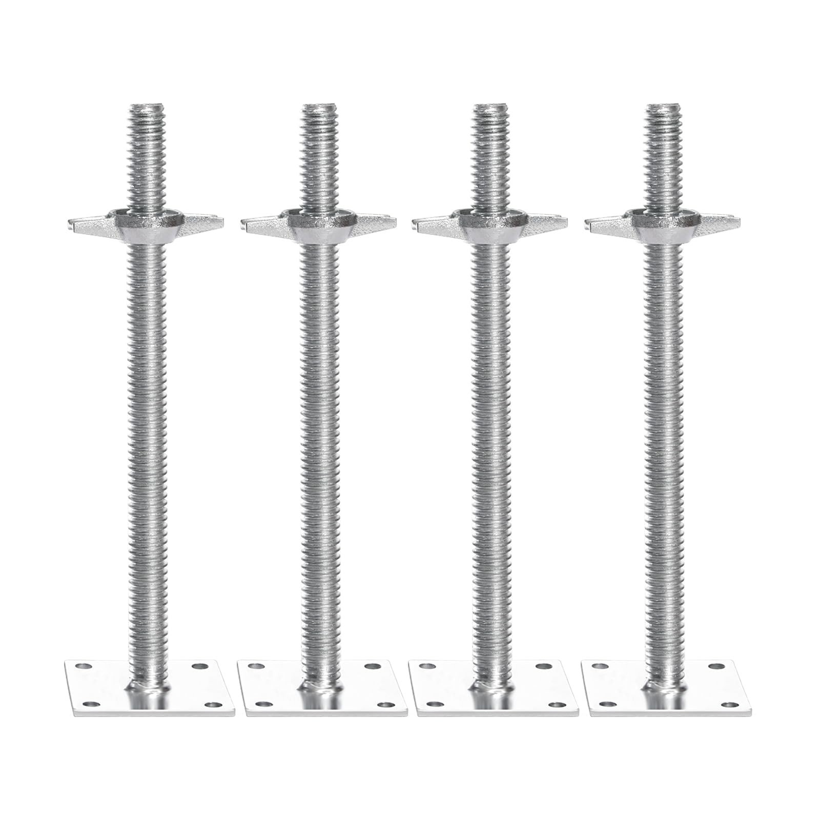 Adjustable Leveling Jacks 4-Pack, 18.2″ Height, 3307lbs Capacity, Steel Scaffold