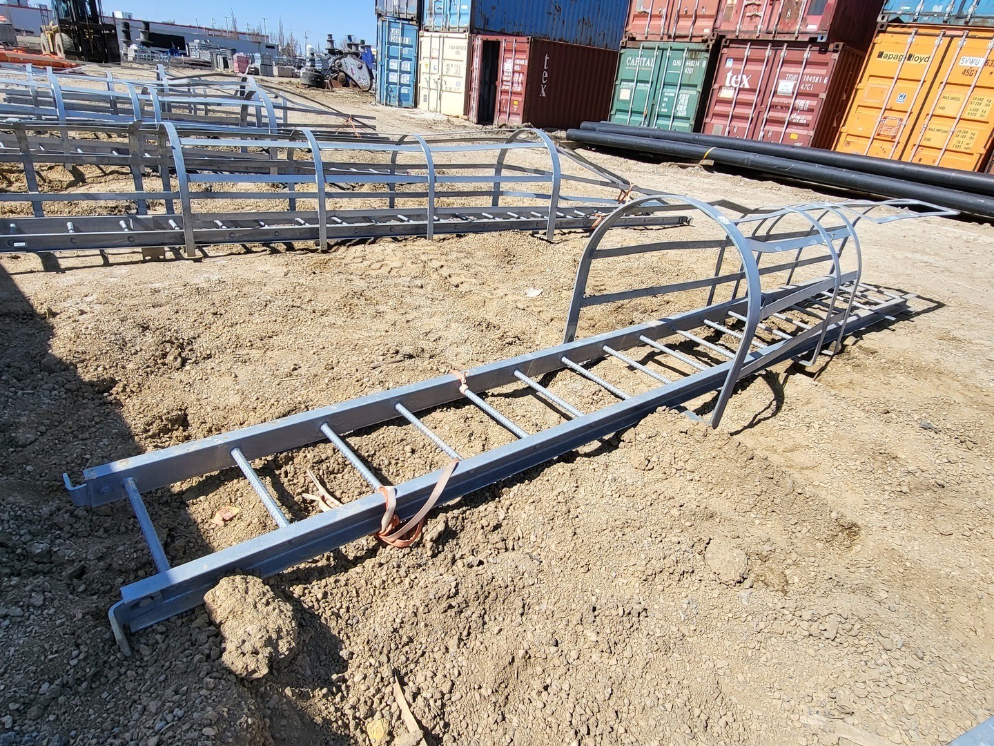 17ft. Steel Caged Ladder