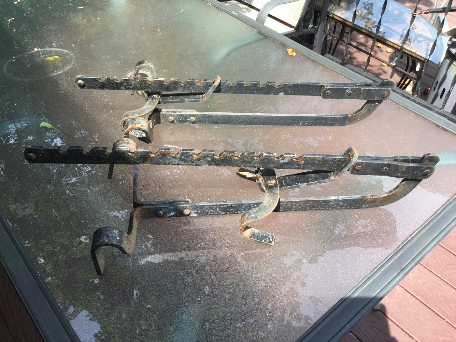 2 STEEL ROOF JACKS ADJUSTABLE EXTENSION SCAFFOLD JACK MADE TO LAST 29″ L