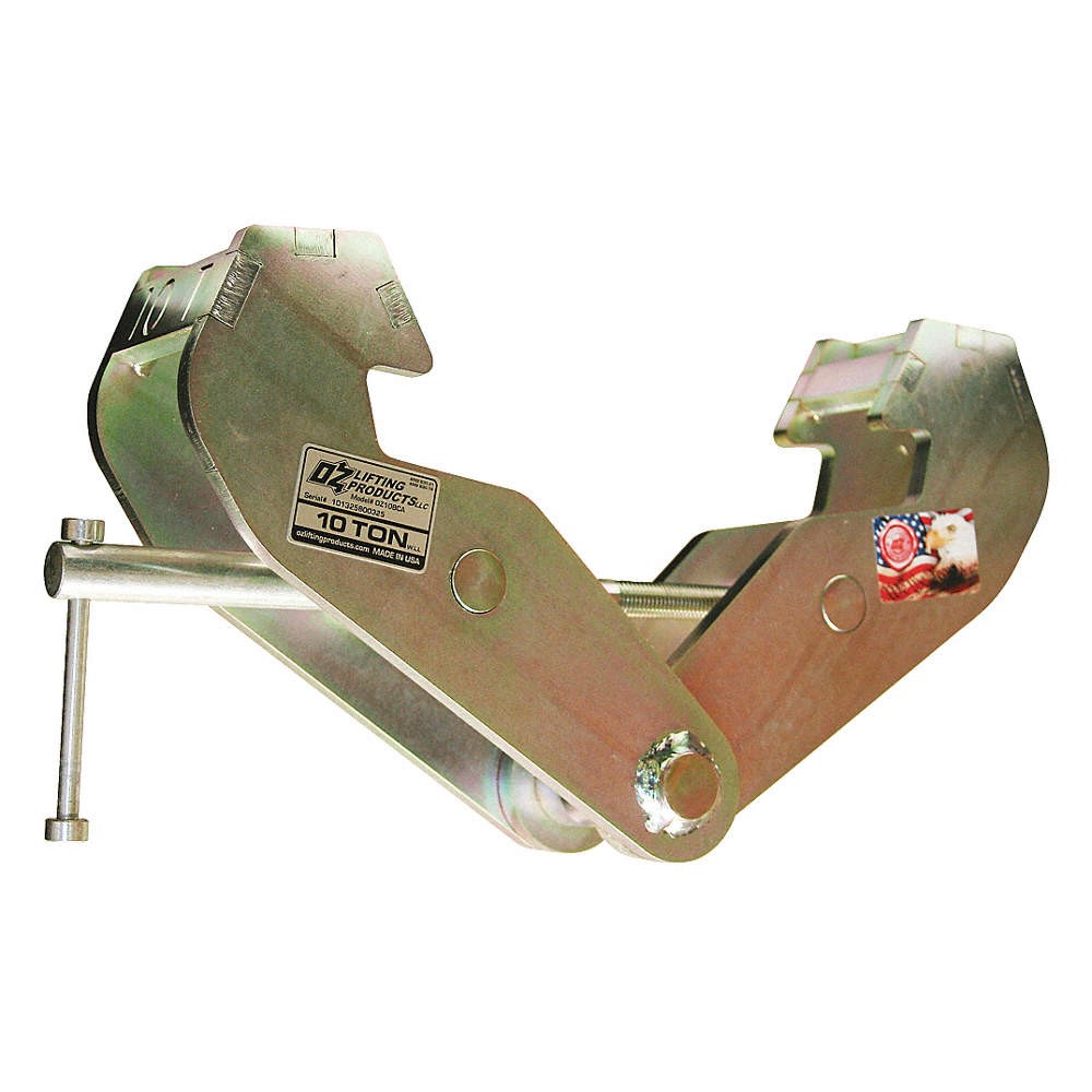 OZ LIFTING PRODUCTS Beam Flange Clamp,Steel,20,000 lb 48RD43