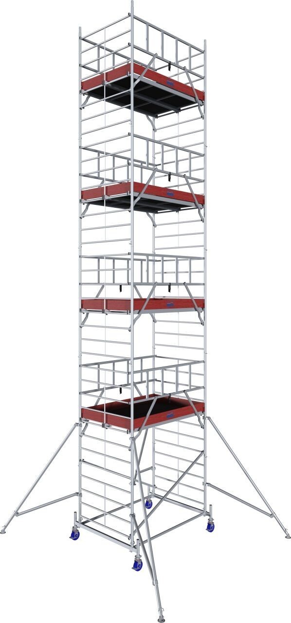 KRAUSE PROTEC XXL aluminum rolling scaffold – working height 10.30 m –…