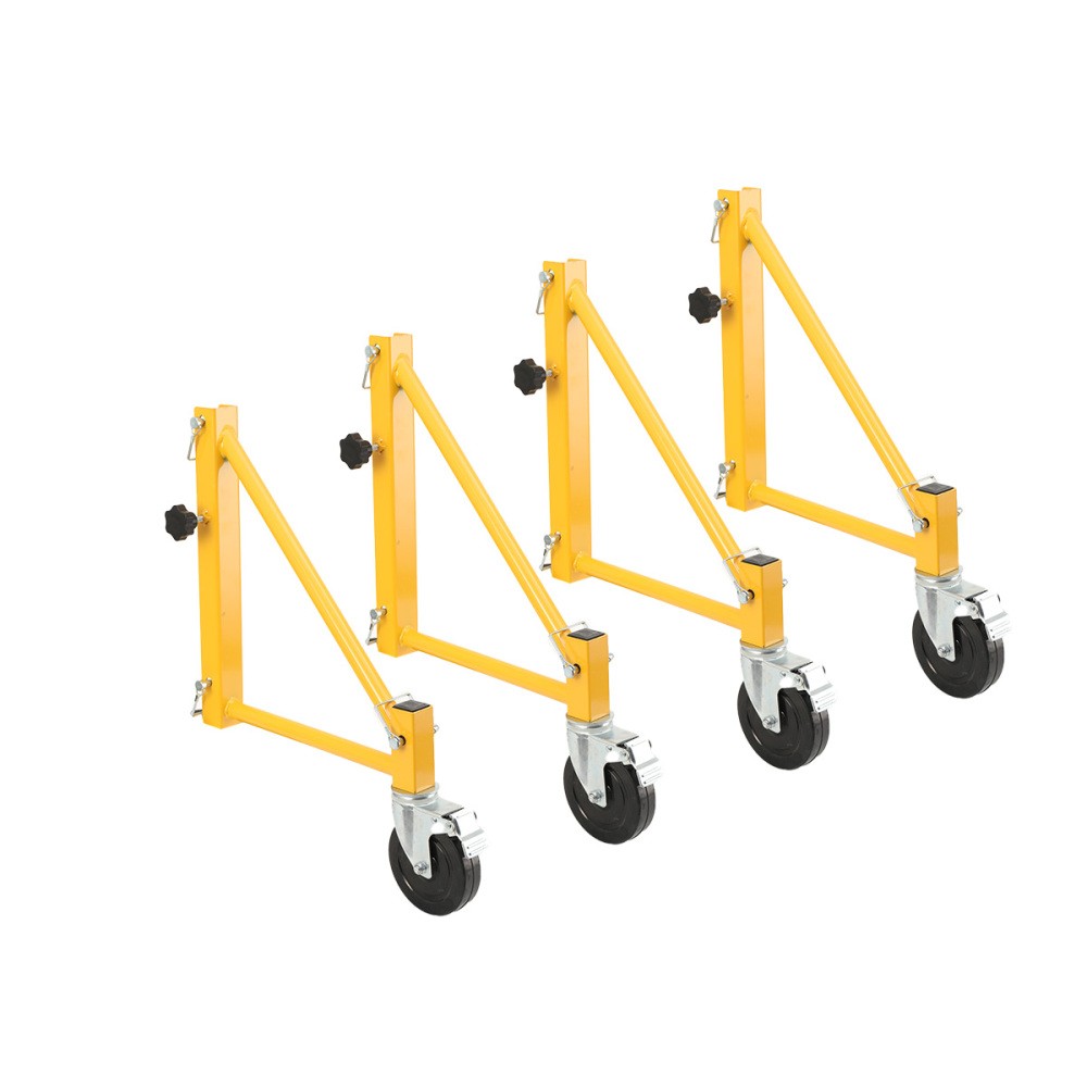 Set of Scaffolding Outriggers with Casters for Baker-Style Scaffolding 4 Pack