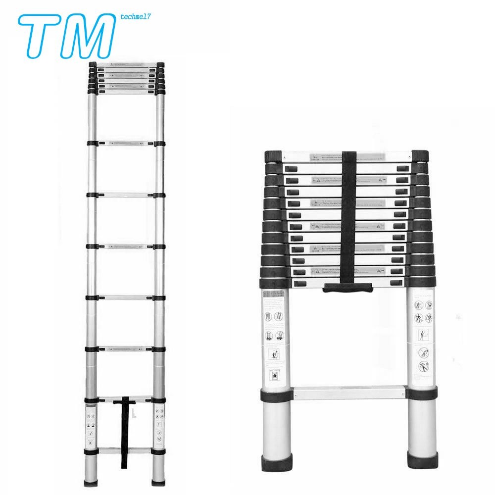 10.5FT Step Ladder Extension Telescoping Lightweight Portable Folding Telescopic