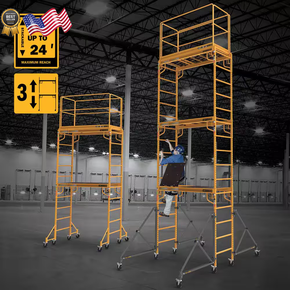Safeclimb 6 Ft. Baker Scaffold with Platform and Included Trap Door 1250 Lbs NEW