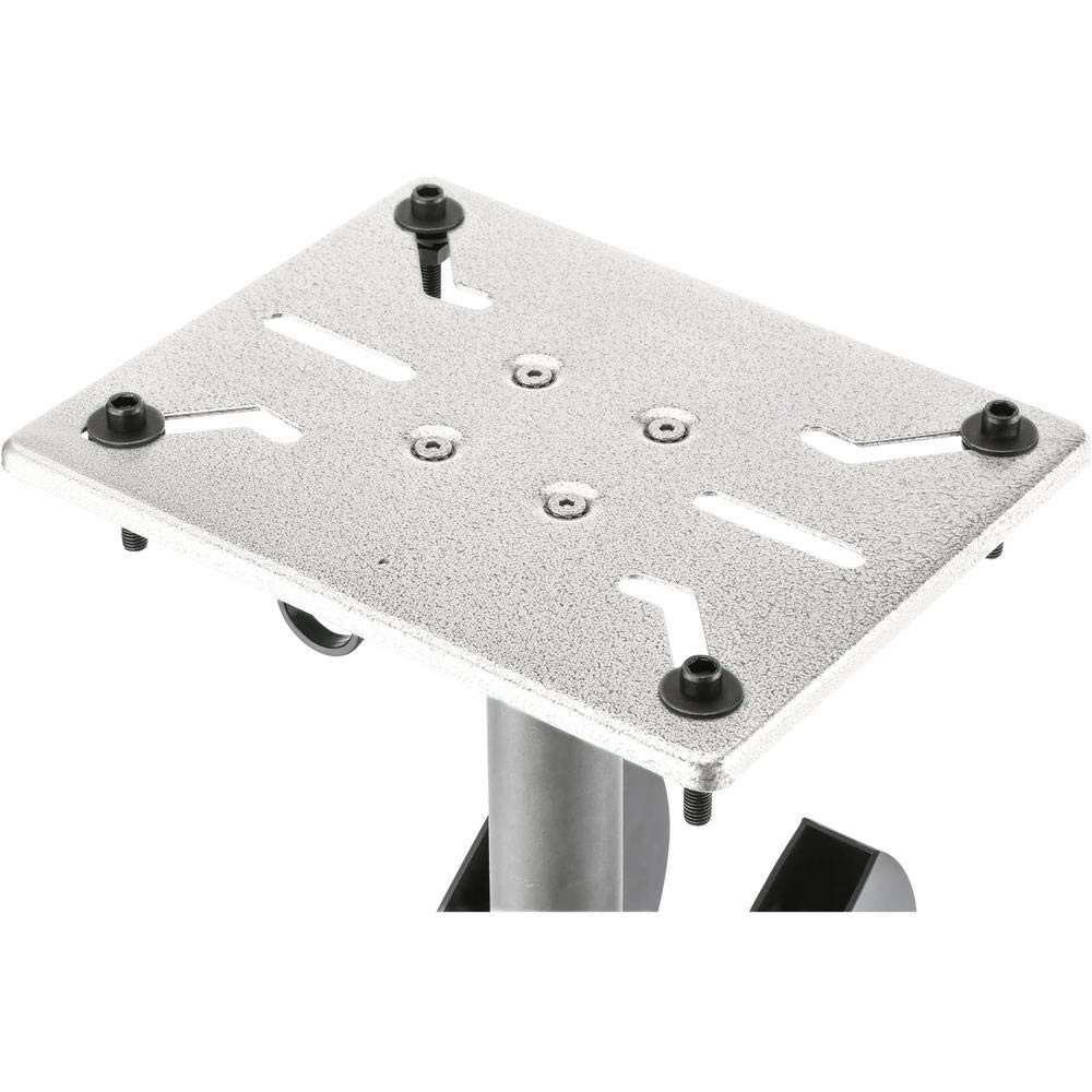 Woodstock D4296 Adjustable Stand For 6-8″ Bench Grinders Silver