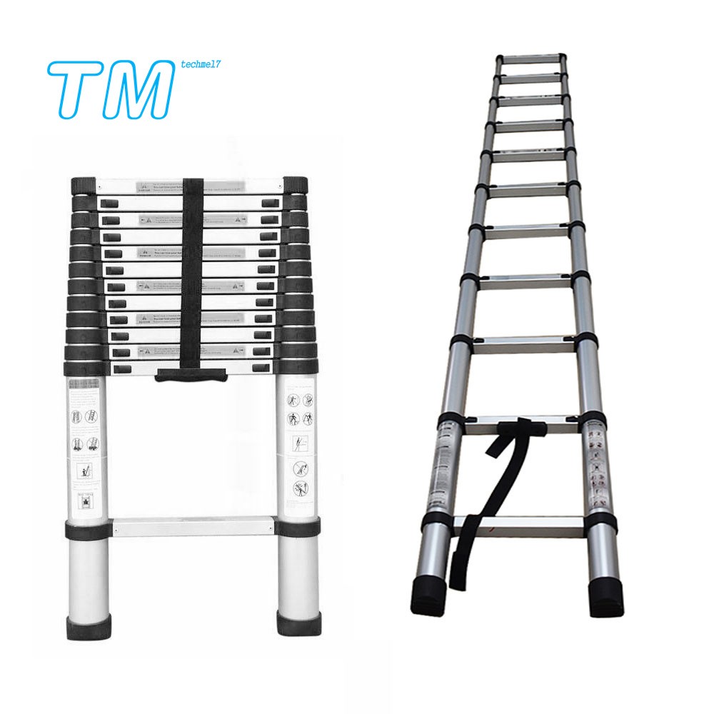 10.5FT Folding Telescopic Extension Aluminum Extendable Lightweight Ladder