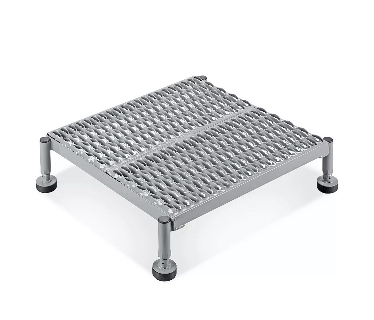 Uline Stationary Work Platform – Steel, 24 x 24″, 6-9″ Height, Gray