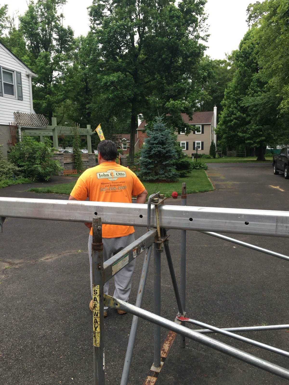 Sky Climber Scaffold Tower Aluminum Rolling Sections w/ Casters, Cables & Clamps