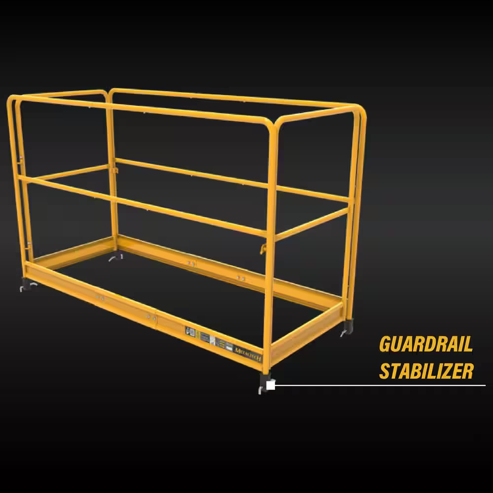 6 Ft. X 2.5 Ft. X 3.4 Ft. Steel Scaffold Guardrails System, Parts/Accessories fo