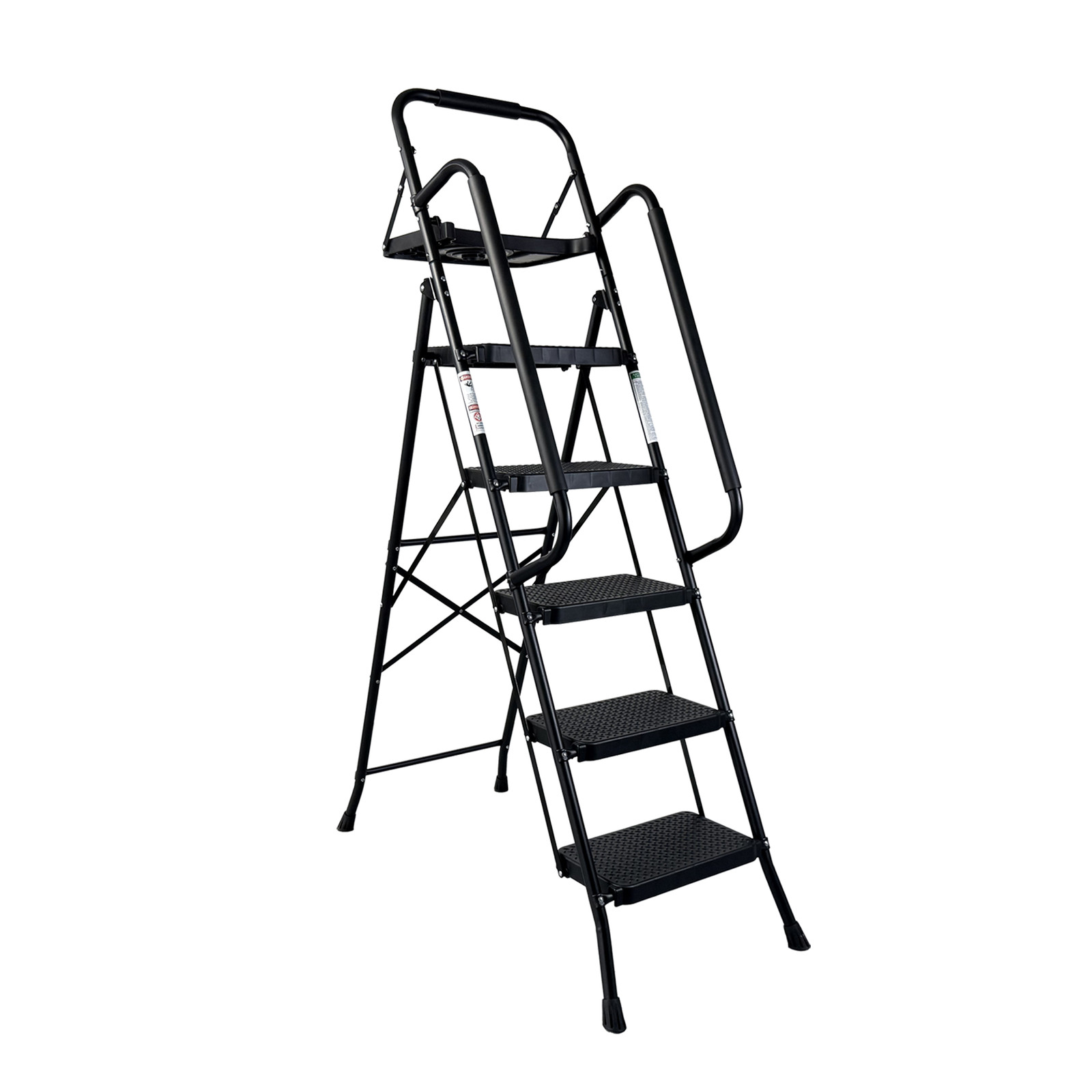 Step Ladder Folding Step Stool with Wide Anti-Slip Pedal Designed 500 pounds