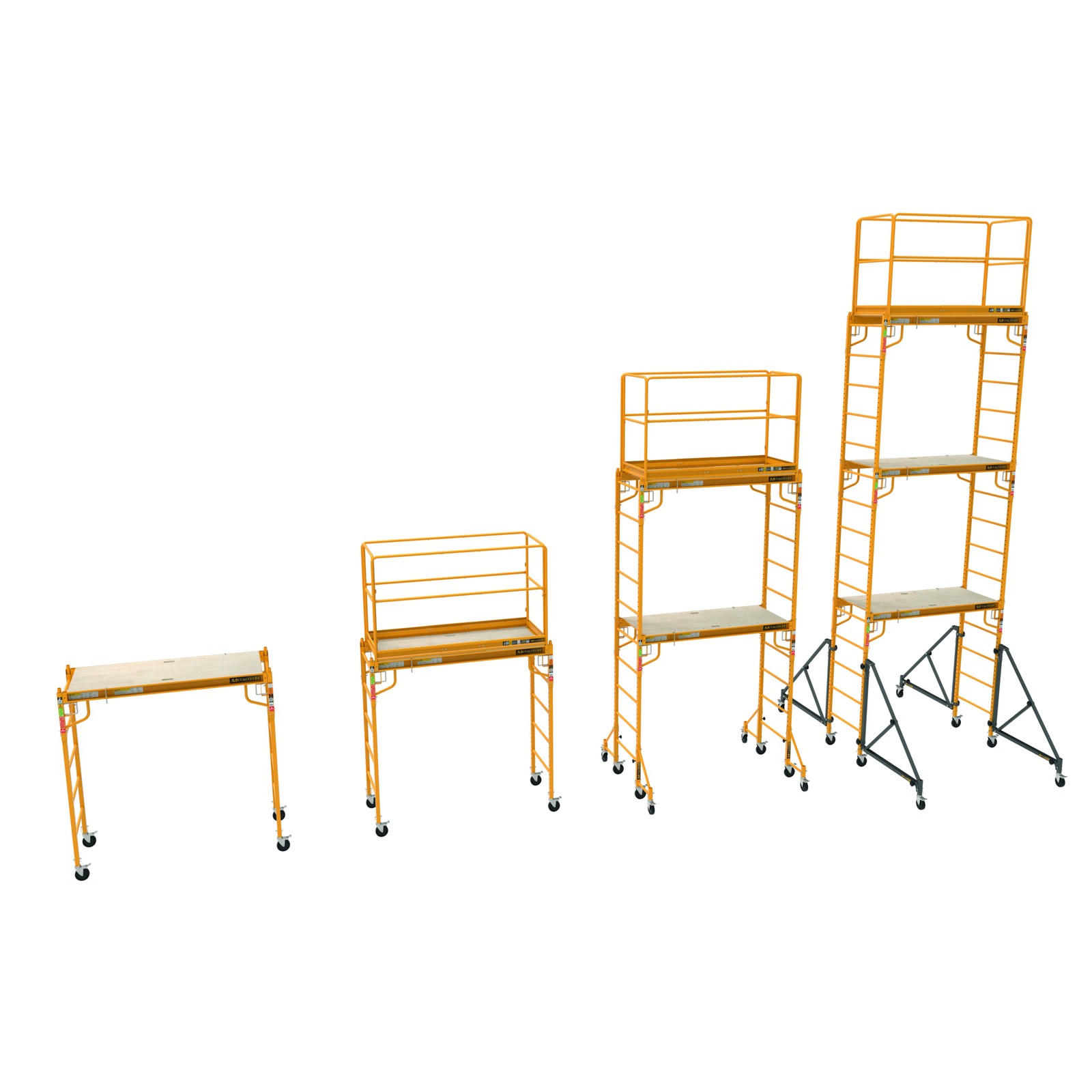Metaltech Multipurpose 6ft. Baker-Style Scaffold, 1100-Lb. Capacity, Steel,
