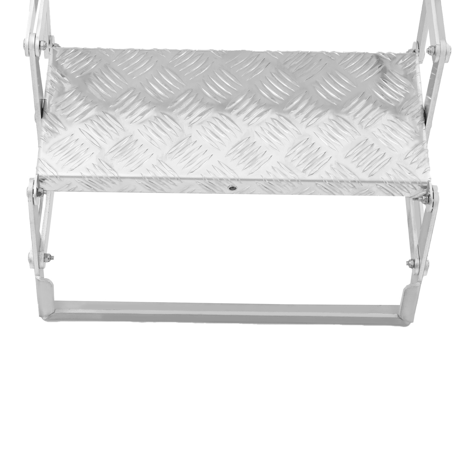 Aluminum Alloy Scissor Stairs Foldable Step Ladder 3 Steps Ladder for RV/Camper