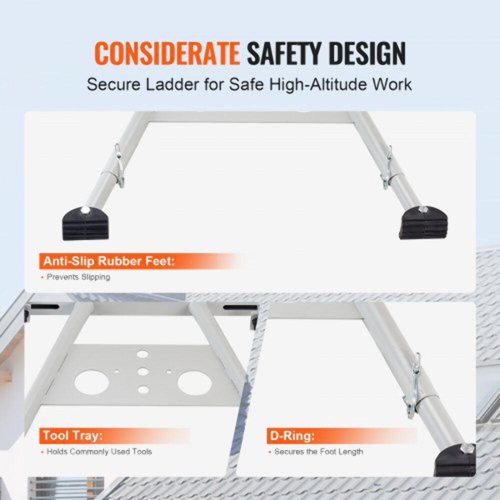 Ladder Stabilizer Adjustable Feet Extension Ladder Standoff Heavy Duty