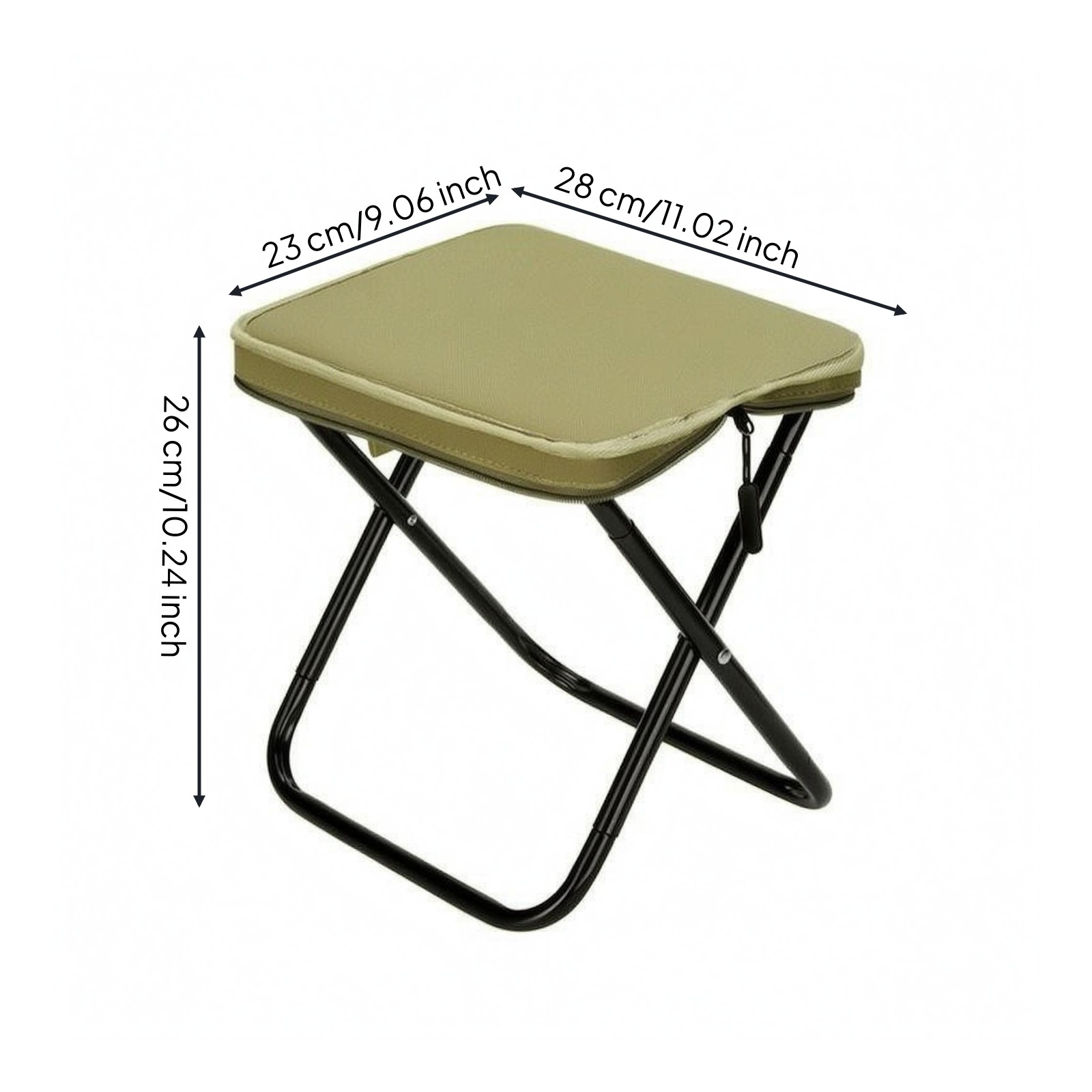 Padded Folding Stool Carry Strap Portable Folding Stool