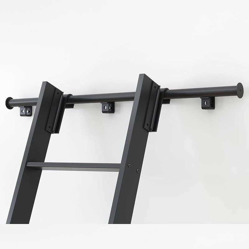 4FT Aluminium Track Rolling Library Step Ladder Lightweight Durable Rustproof US