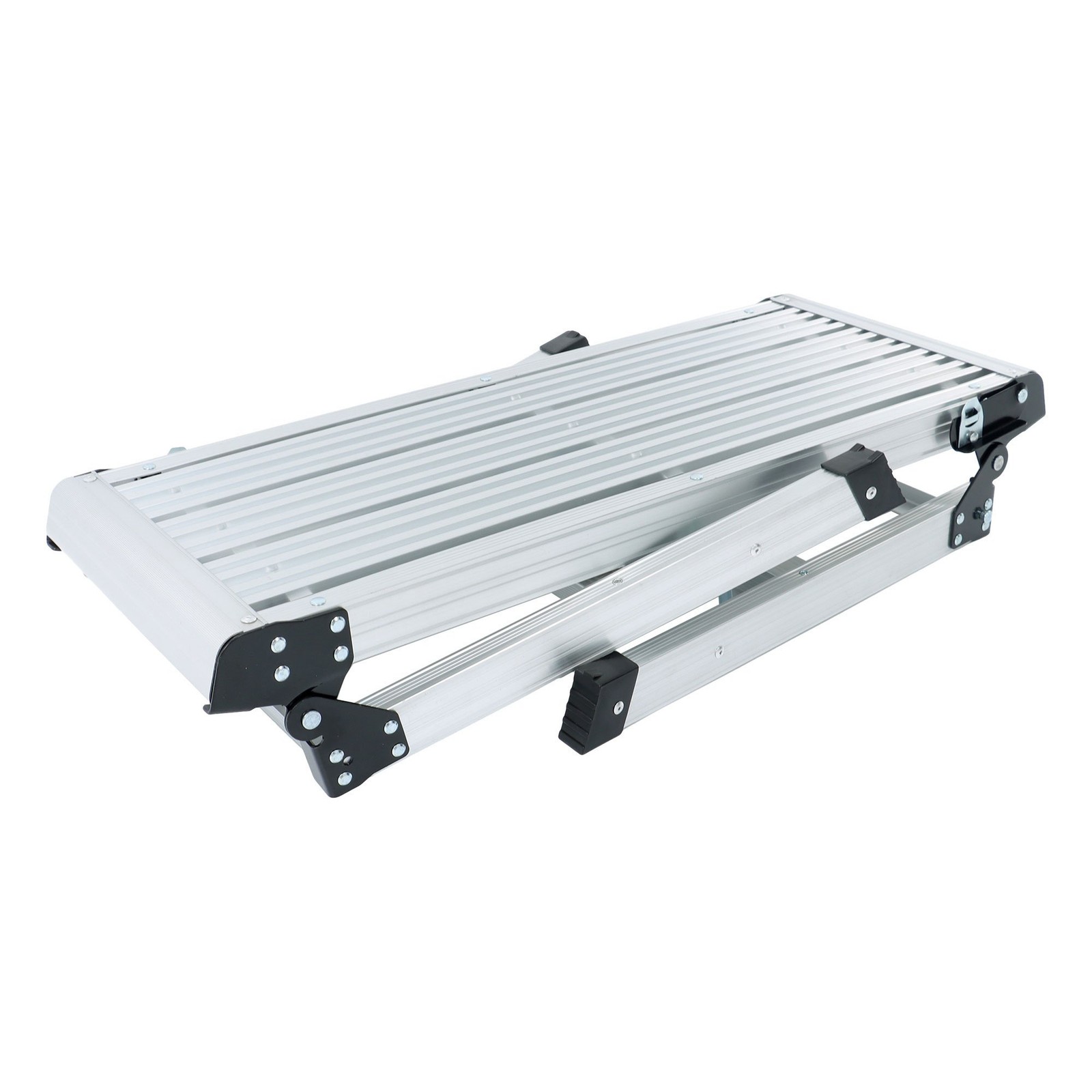 30″ Aluminum Folding Work Platform Drywall Ladder 330 lbs Non-slip Bench
