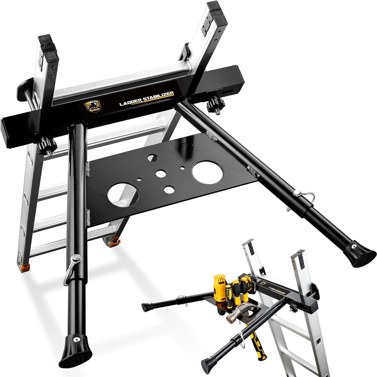 Ladder Stabilizer Extension for Roof Wall Standoff Ladder Safety 2-29.5In
