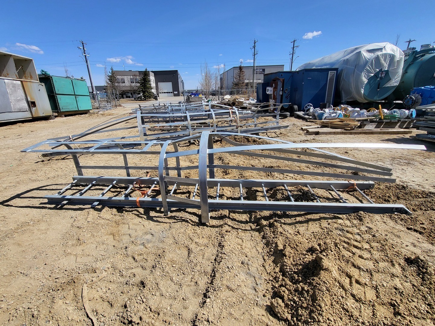 13.5ft. Steel Caged Ladder