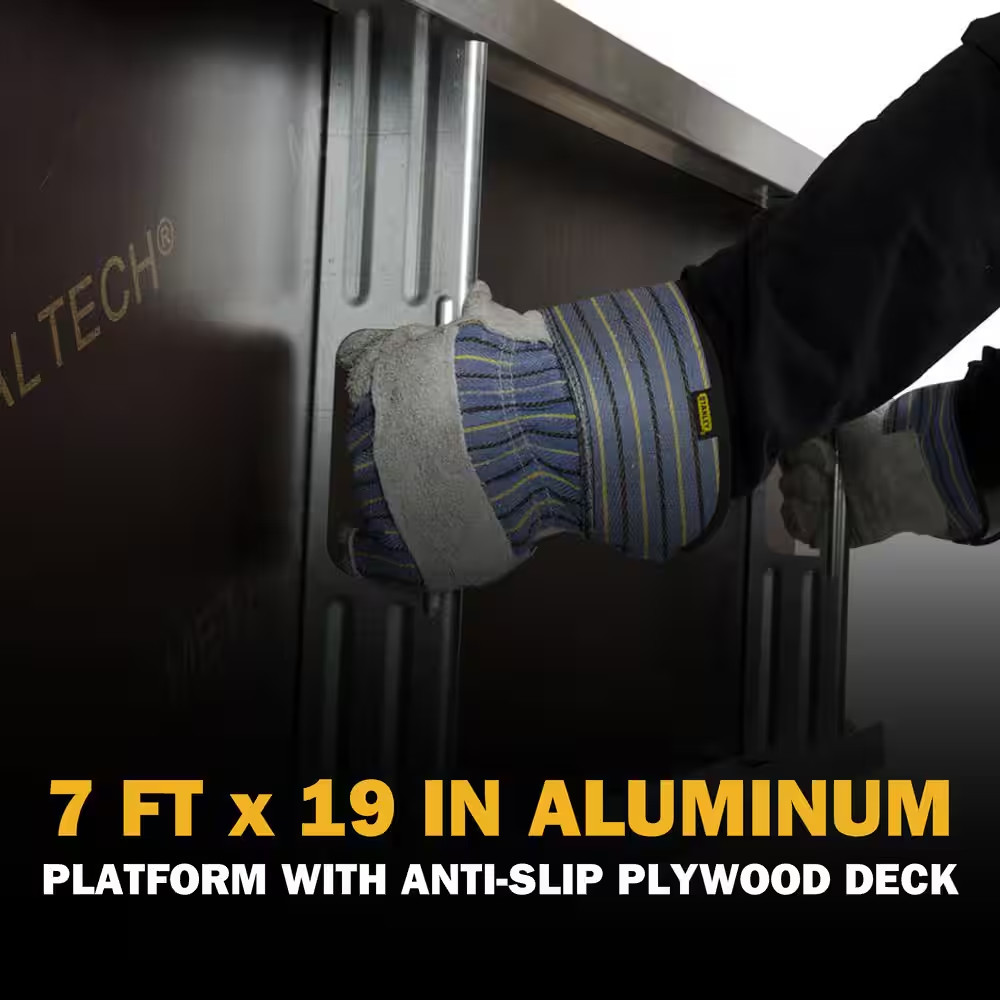 7 Ft. L X 19 In. W Aluminum Scaffold Platform with 5/8 In. Anti-Slip Plywood Dec