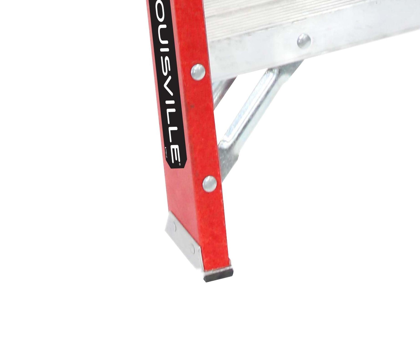 Louisville Ladder 2-Foot Fiberglass Step Stool Industrial, 2 feet, Orange