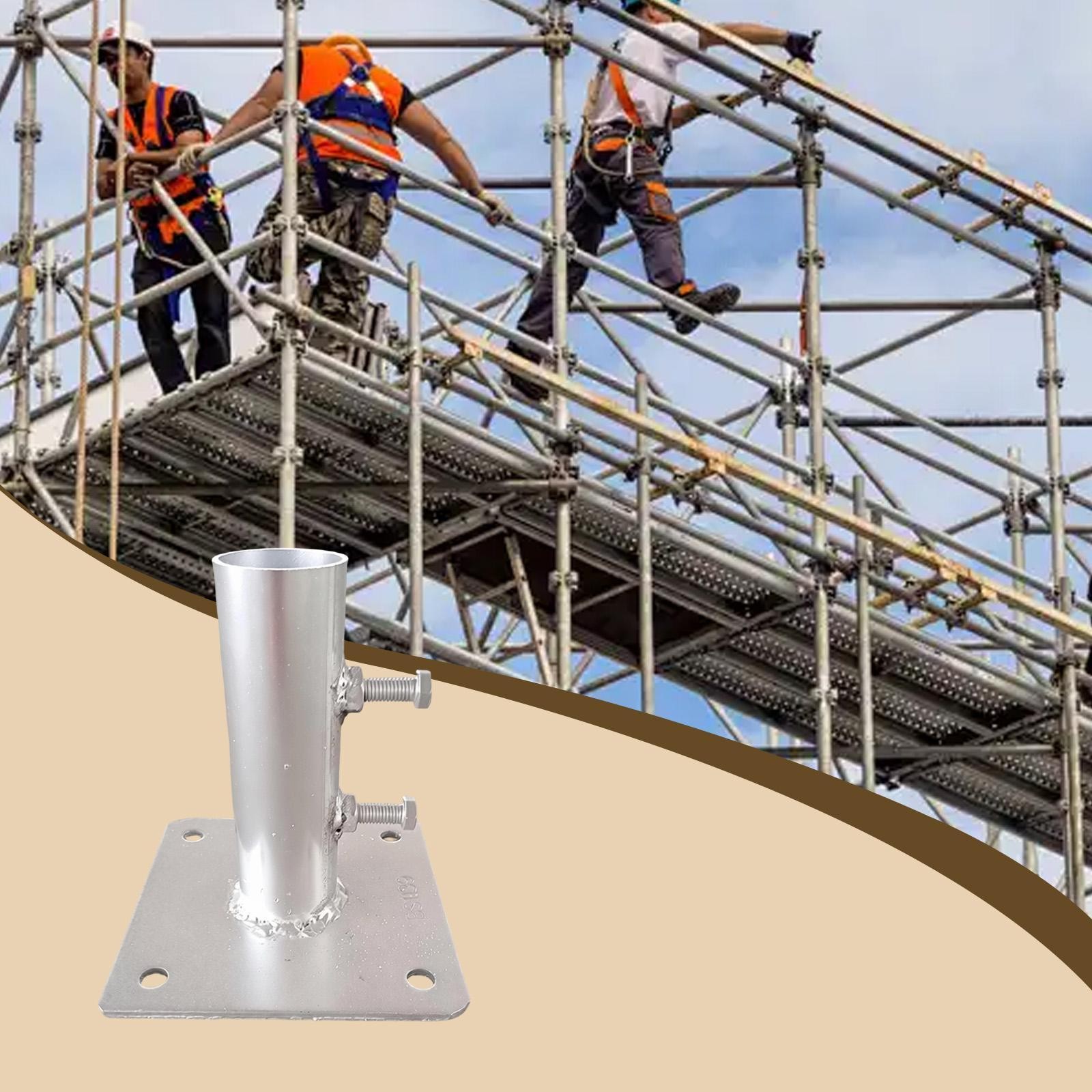 Base Plate Zinc Plate Iron Welded Construction Spare Part Simple Installation