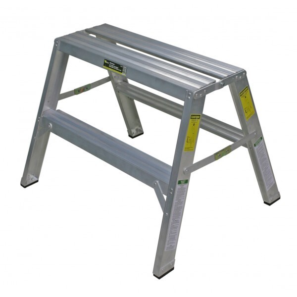 Warner Tool 10225 – 24″ x 28-1/2″ EZ-Stride Step-Up Bench Drywall Step Ladder