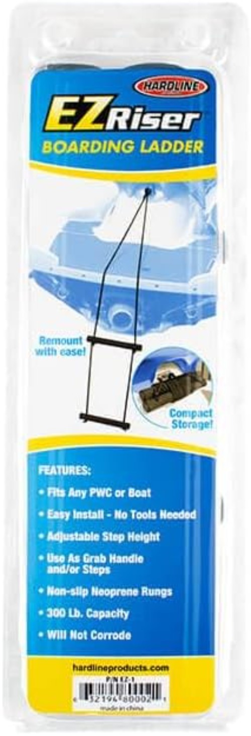 Compact EZ Riser Boarding Ladder – Universal Fit for Safe Watercraft Re-boarding