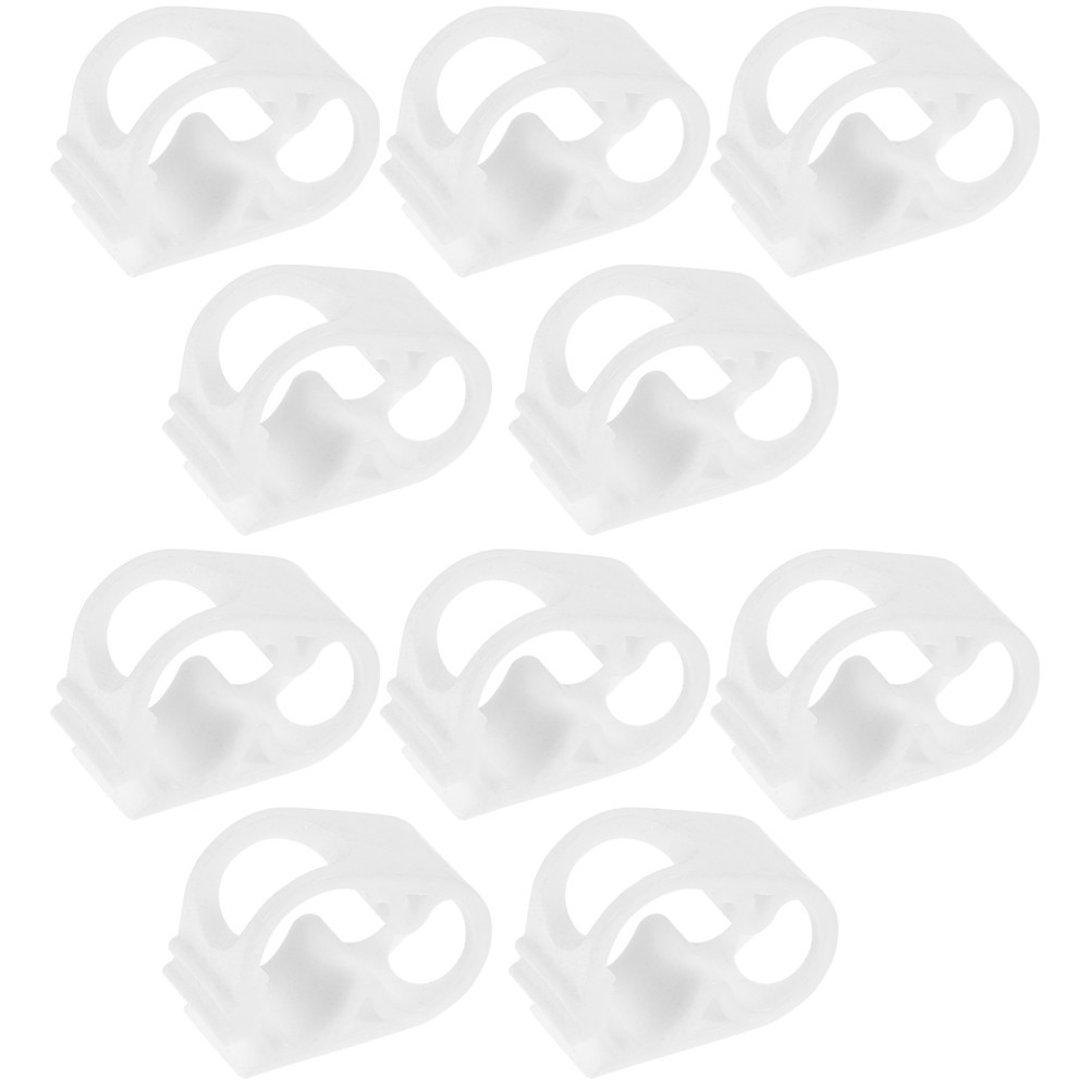 10Pcs White Silicone Shut Off Clips Hose Clamps for Beer Wine Tubing Control