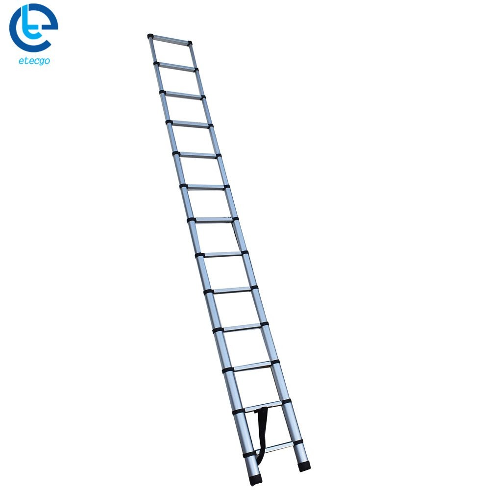 12.5 Feet Aluminum Flexible Expansion Telescopic Step Ladder Extension Ladder