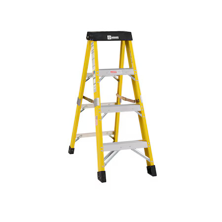 BAUER LADDER 35004 4 ft Fiberglass Stepladder