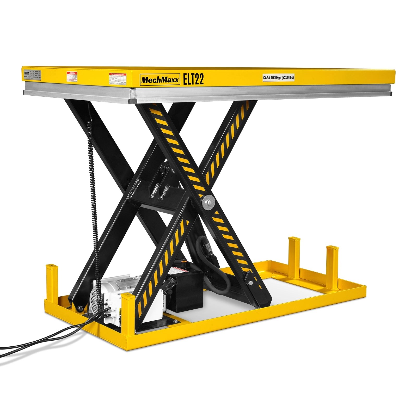 MechMaxx 2200lb Capacity Electric Hydraulic Lift Table 51.2×32.3 Platform,ELT22