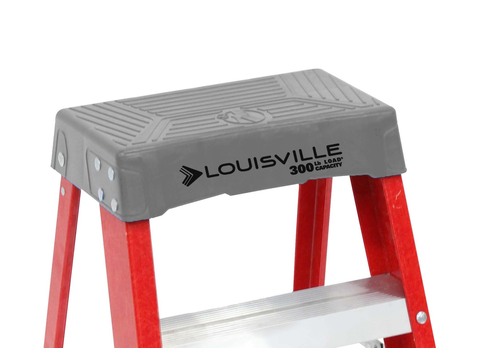 Louisville Ladder 2-Foot Fiberglass Step Stool Industrial, 2 feet, Orange