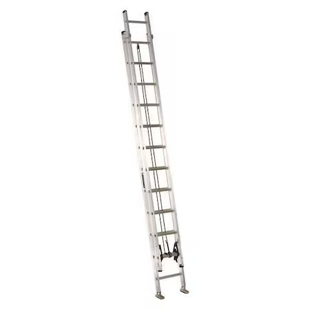 Louisville Ae2224 24 Ft Aluminum Extension Ladder, 300 Lb Load Capacity