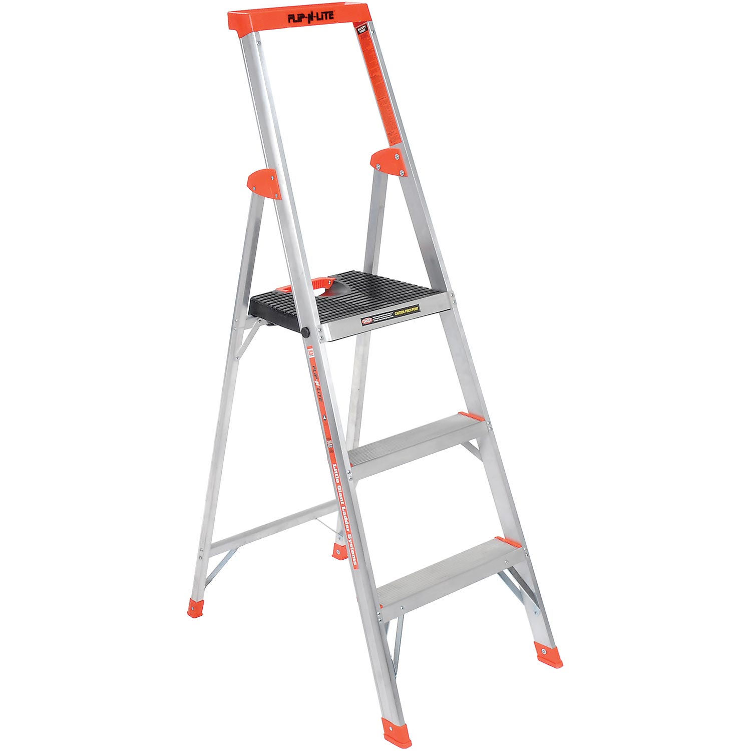 Little Giant 15273-001 Flip-N-Lite Aluminum Platform Step Ladder – 5′
