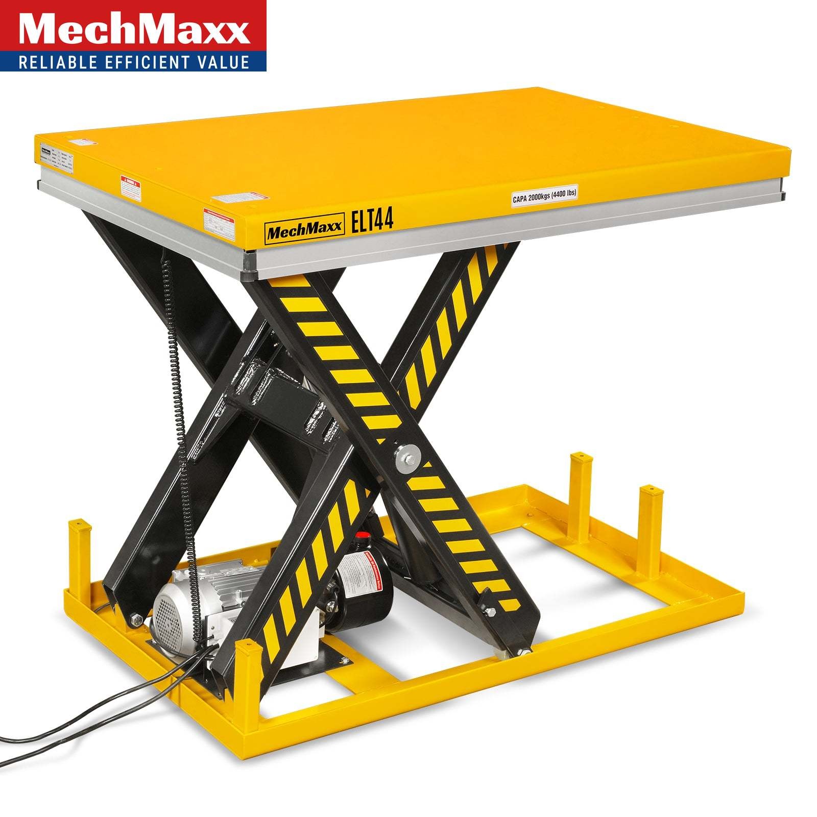 MechMaxx 4400lbs Capacity Hydraulic Lift Table 51.2”x33.5” Platform,ELT44