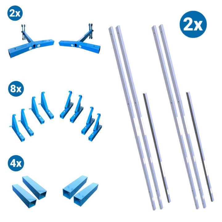 Steep Slope Scaffold System for Roofs with 8/12 to 14/12 Pitch – OSHA Compliant