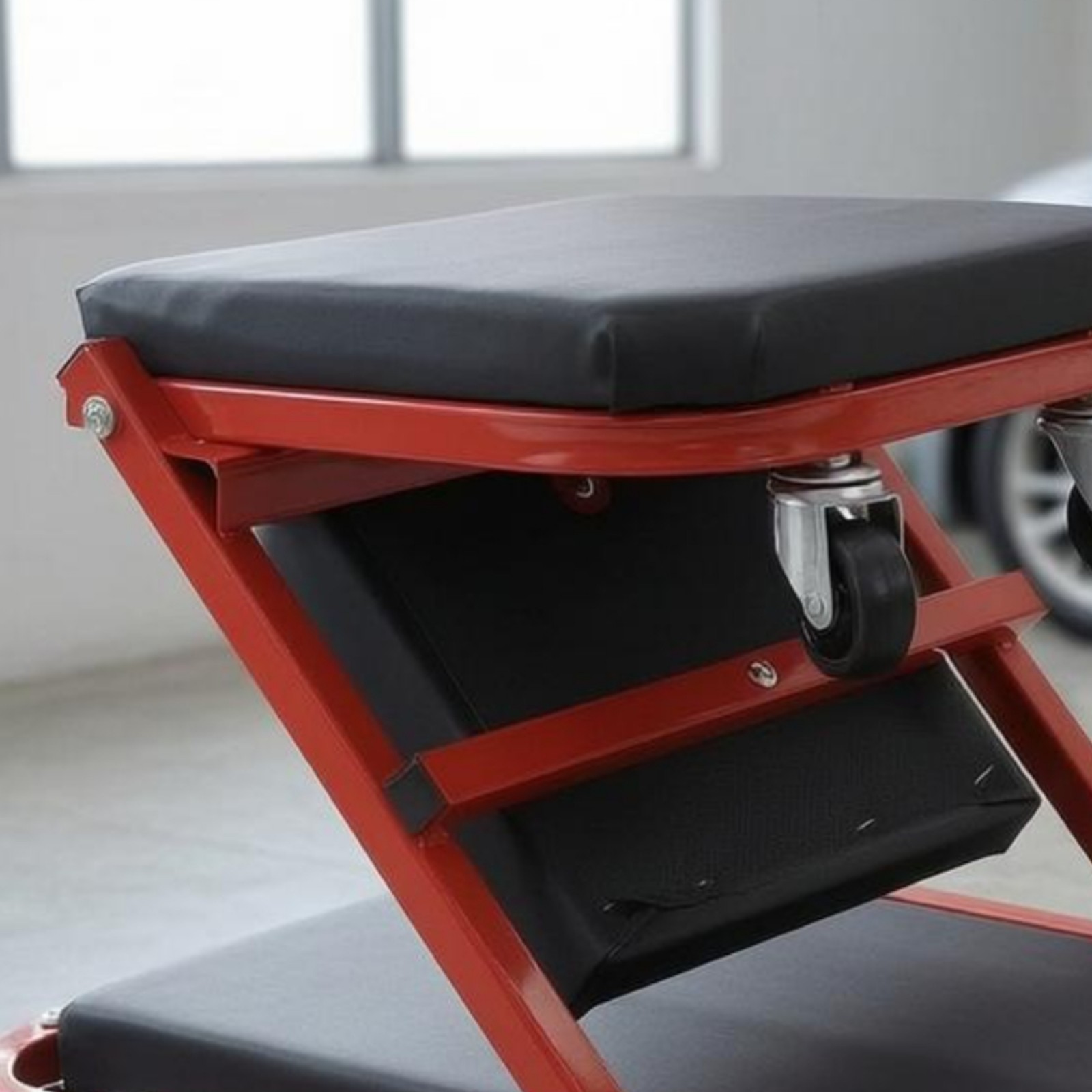Z-Shaped Creeper Cushioned Two-Way-Use Creeper Seat for Mechanics