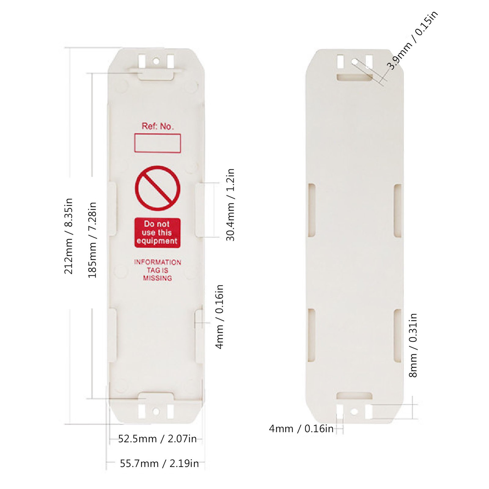 10Pcs Scaffold Tag Holder Durable For Safety Inspection